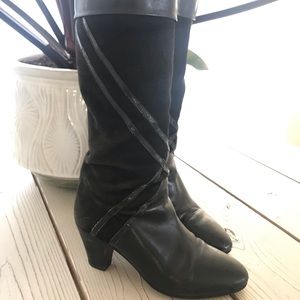 Really unique Italian leather & suede boots